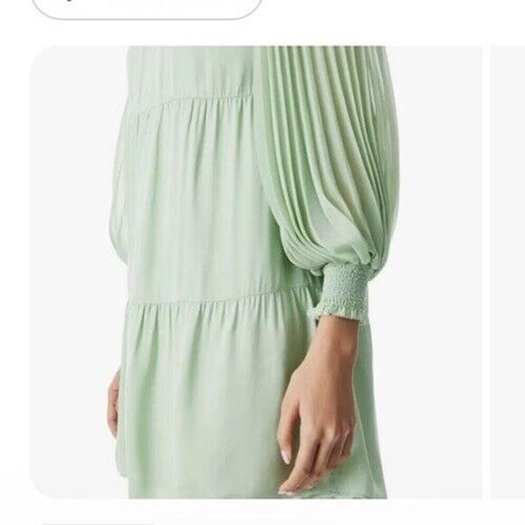 ALICE + OLIVIA Antonette Pleated Long Sleeve Dress Size S NWT - Picture 8 of 14